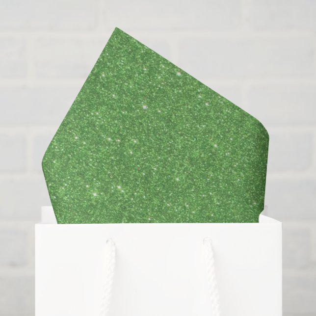 Green glitter tissue paper (Gift Bag)