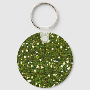 Green Glitters Keychain