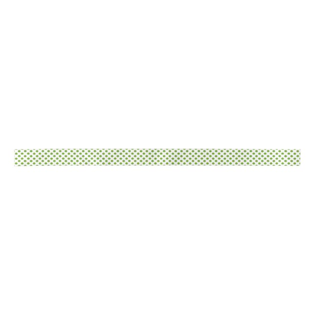 Green Glittery Polka Dot Ribbon Satin Ribbon (Front)