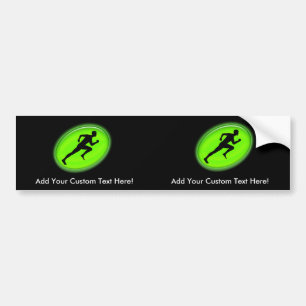 Green Glow Fitness Logo Bumper Sticker