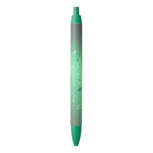 Green Glow Musical Notes Pen