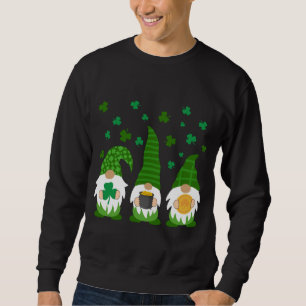 Green Gnome St. Patrick's Day Irish Gnome Lucky Sh Sweatshirt