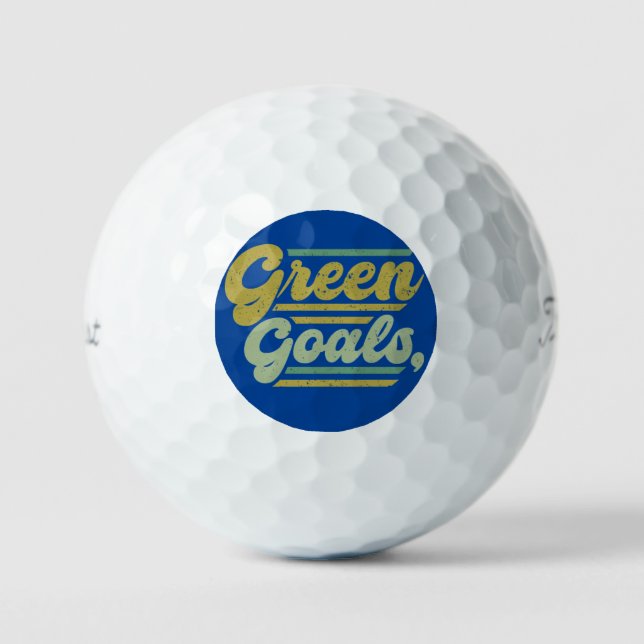 Green Goals  Golf Balls (Front)