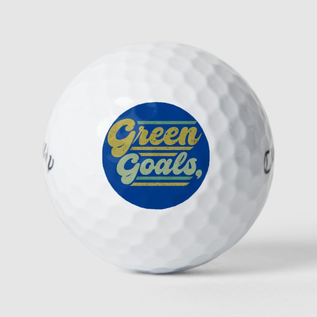 Green Goals  Golf Balls (Front)