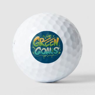 Green Goals Golf Balls
