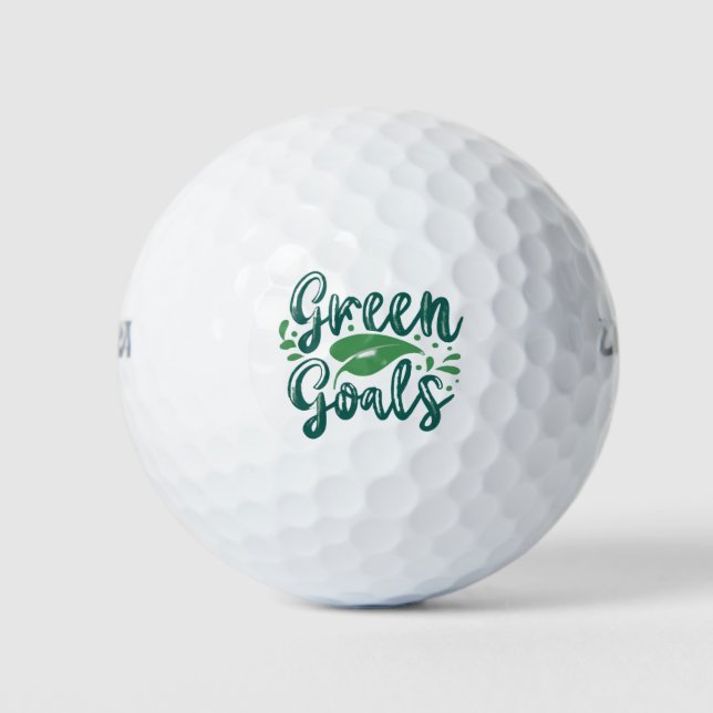 Green Goals  Golf Balls (Front)