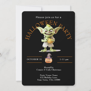 Green Goblin HALLOWEEN Party Invitation