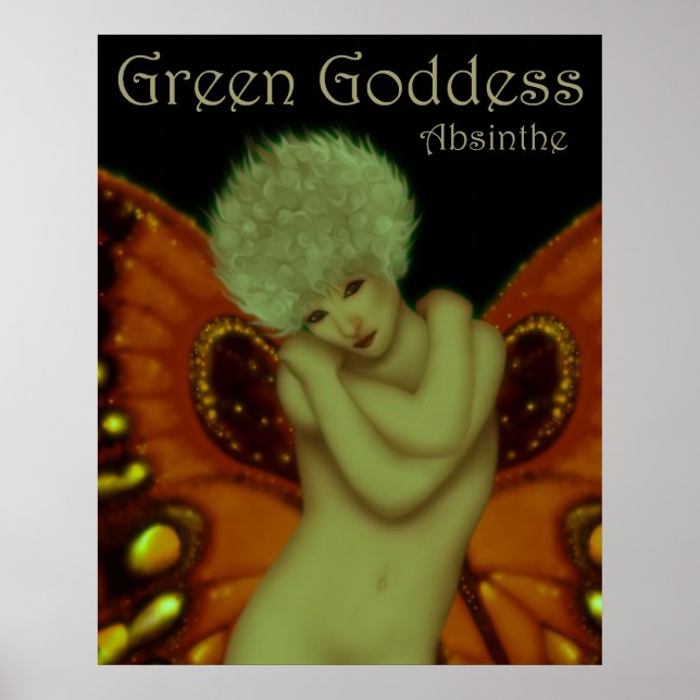 Green Goddess Absinthe Poster (Front)