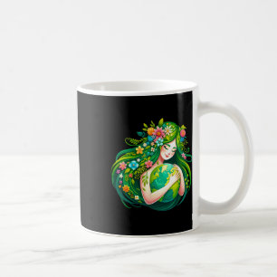 Green Goddess Earth Day Save Our Planet Women Girl Coffee Mug