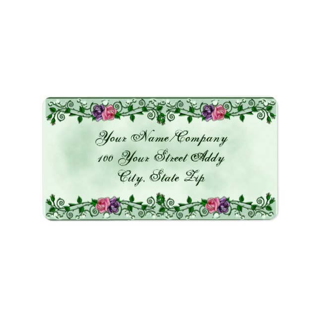 Green Goddess Upright Crescent Label (Front)
