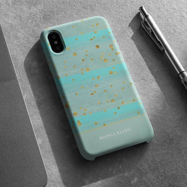 Green Gold Abstract Case-Mate iPhone Case (Creator Uploaded)