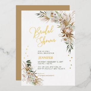 Green & Gold Boho Botanical Bridal Shower