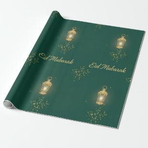 Green/Gold Eid Wrapping Paper