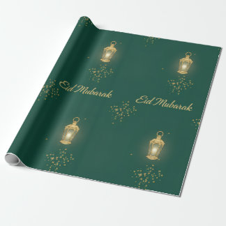 Green/Gold Eid Wrapping Paper