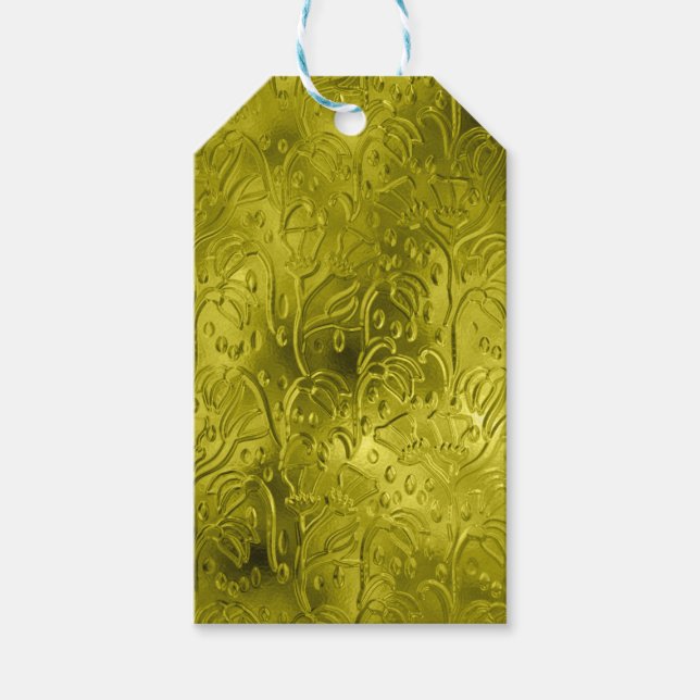 Green gold gift tags (Front)