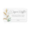 Green gold leaves baby shower diaper raffle cards