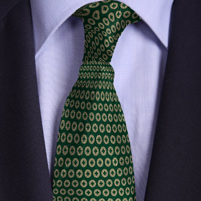 Green & Gold Polkadot Medical Cross Doctors Tie (Creator Uploaded)