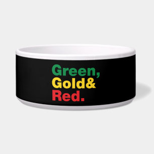 Green, Gold & Red.