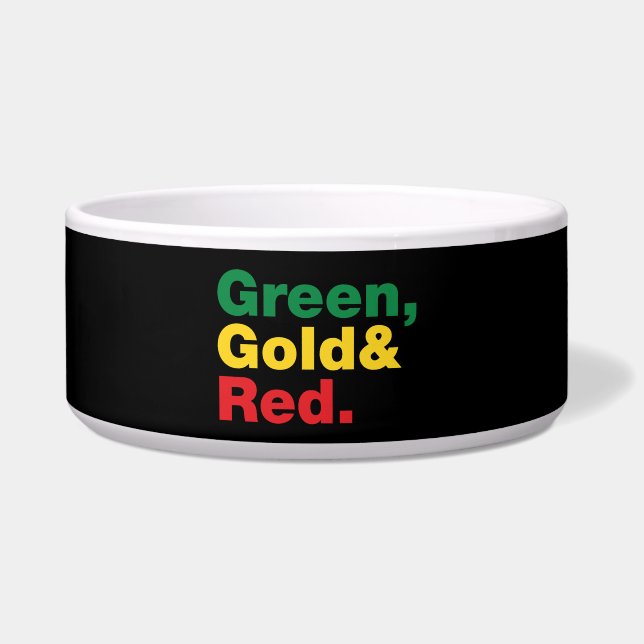 Green, Gold & Red. (Front)