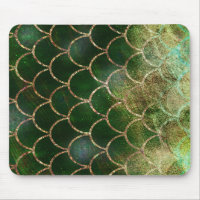 Green & Gold Shimmer Mermaid Fish Scales