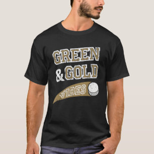 Green & Gold Vibes Hockey Team Fan_2 T-Shirt