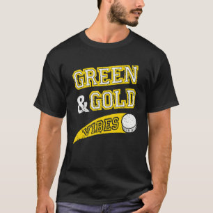 Green & Gold Vibes Hockey Team Fan T-Shirt