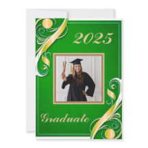 Green Gold White Graduation