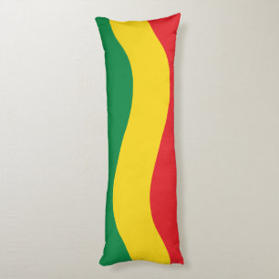 Green, Gold (Yellow) and Red Colours Flag Body Cushion