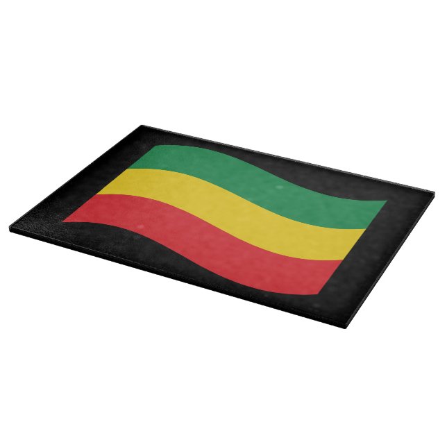 Green, Gold (Yellow) and Red Colours Flag Cutting Board (Corner)