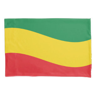 Green, Gold (Yellow) and Red Colours Flag Pillowcase