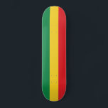 Green, Gold (Yellow) and Red Colours Flag Skateboard<br><div class="desc">Green,  Gold (Yellow) & Red Flag Colours. 

Vintage Old School Alternative Hip Hop T Shirts Apparel,  Hats,  Stickers,  Smart Phone Cases and more.</div>