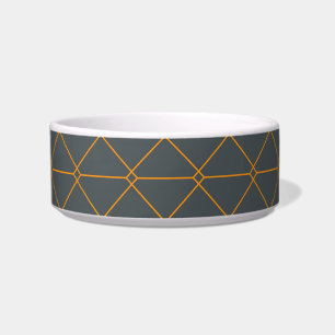 Green, golden, simple, retro, elegant illustration bowl
