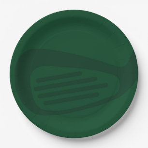 Green Golf Birthday Party Plates