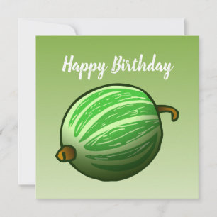 Green Gooseberry Fruit Card