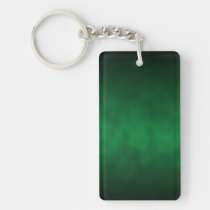 Green Gothic Ombre Background Art Key Ring