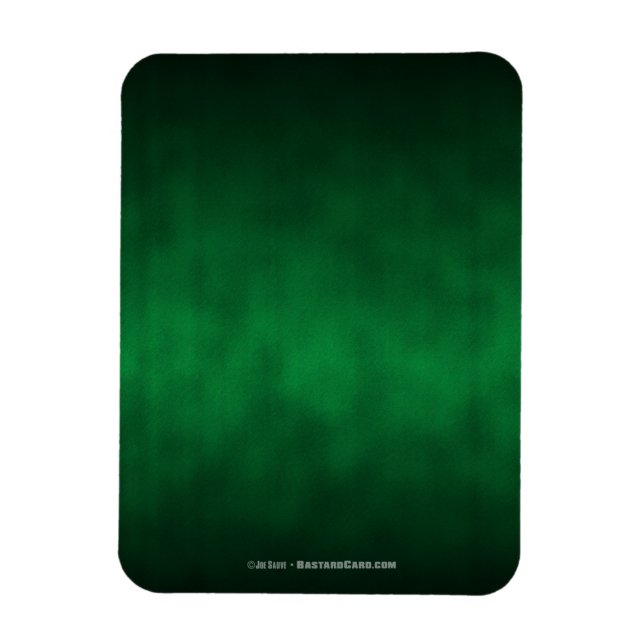 Green Gothic Ombre Background Art Magnet (Vertical)