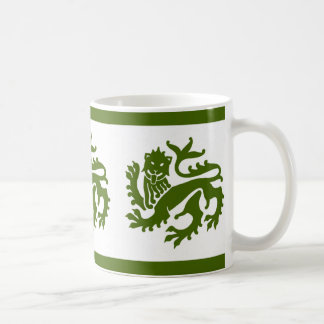 Green Gothic Revival Lions Mug