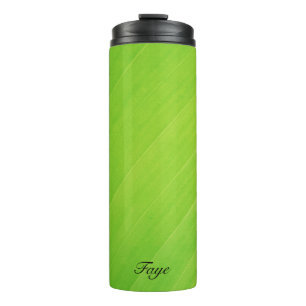 Green gradient Banana leaf texture pattern name Thermal Tumbler