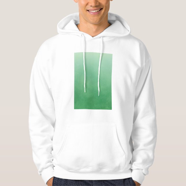Green Gradient Colour Art Hoodie (Front)