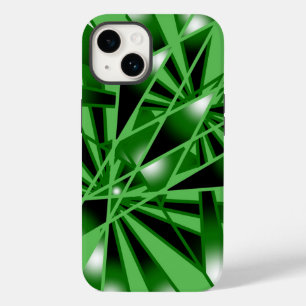 Green Gradient Colour Fill Art Perspective Drawing Case-Mate iPhone 14 Case