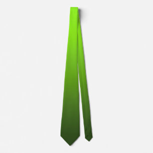 Green Gradient Necktie Fresh Minimalist Ombre Eleg