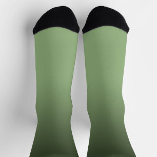Green Gradient Ombré Crew Socks
