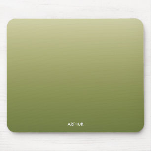 Green Gradient Ombre Personalised Mouse Pad