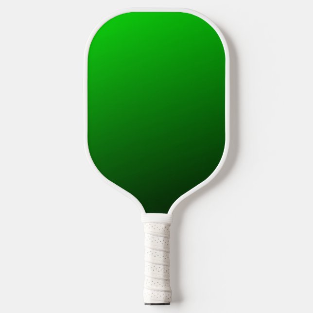 Green gradient ombre pickleball paddle (Front)