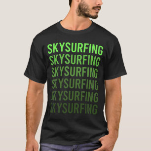Green Gradient Skysurfing Skysurfer Sky Surfing T-Shirt