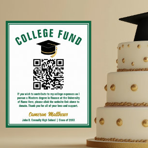 Green Graduate College Fund QR Code Poster