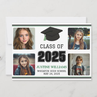 Green Graduation  Announcement