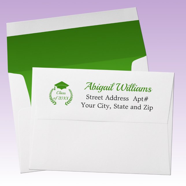 Green Graduation Cap and Laurel Envelope (Creator Uploaded)