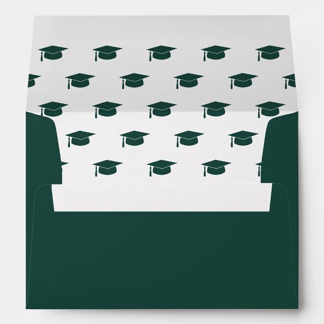 Green Graduation Envelope (Green Graduation Envelope by Painted Paperie
)
