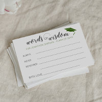 Green Graduation Words of Wisdom Advice Graduate